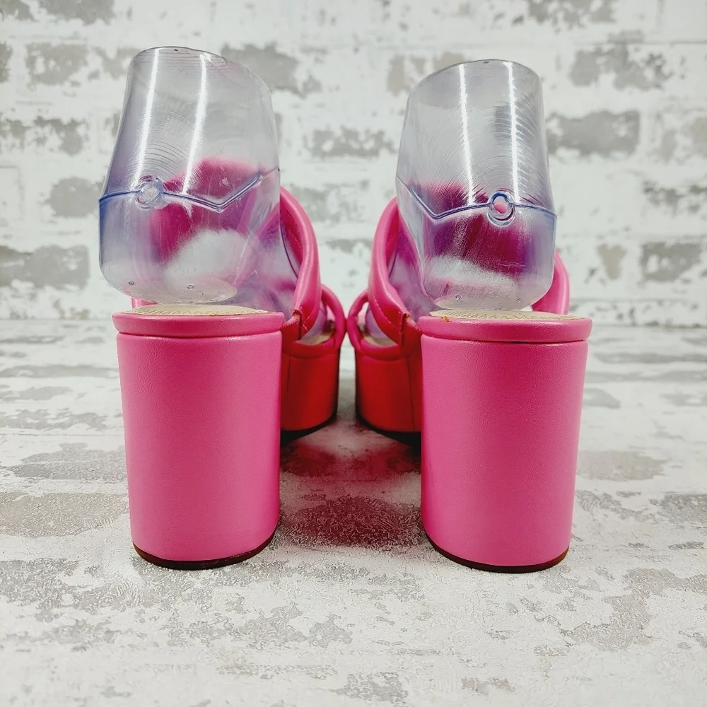 NEW BP Raquelle Wedge Pink Summer Platform Sandals W785